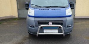 TA Přední ochranný nerezový rám s led přídavným světlem pro Citröen Jumper/Fiat Ducato/Peugeot Boxer od 2007