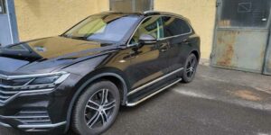 TA Boční ochranné nášlapy aluminium nerez plast pro Volkswagen Touareg od 2010 + Facelift 2018>