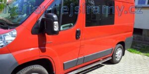 TA Boční nášlapy (trubky, nerezové) pro Citröen Jumper/Fiat Ducato/Peugeot Boxer od 2007