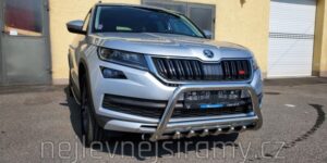 ST Přední ochranný nerezový rám se zuby pro Škoda Kodiaq