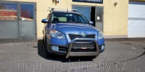 MI Přední ochranný nerezový rám pro Skoda Roomster