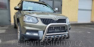TA Přední ochranný nerezový rám se zuby pro Škoda Yeti