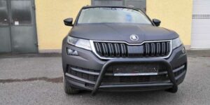 ST Přední ochranný nerezový rám černý pro Škoda Kodiaq