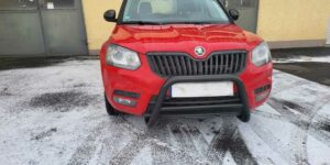 TA Přední ochranný nerezový rám černý pro Skoda Yeti