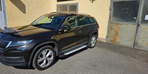 SD Boční ochranné celonášlapy aluminium plast pro Škoda Kodiaq