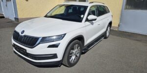 SD Boční ochranné celonášlapy aluminium černý plast pro Škoda Kodiaq